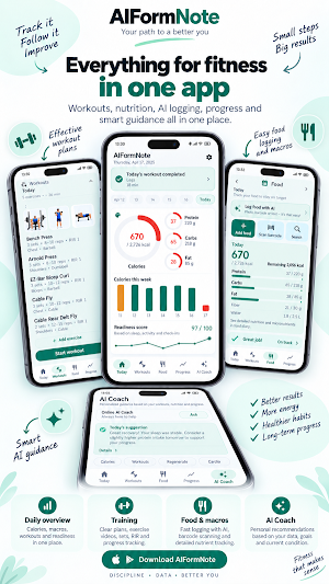 AIFormNote: Workout & Calories Screenshot 0
