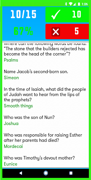 Bible Quiz & Answers Screenshot 2