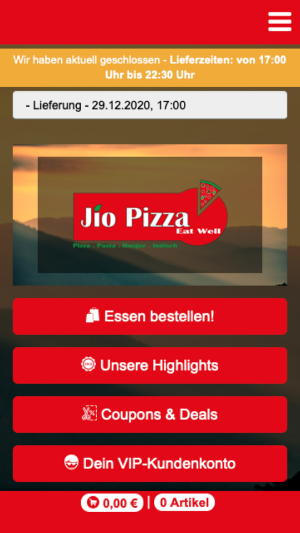 Jio Pizza Screenshot 0
