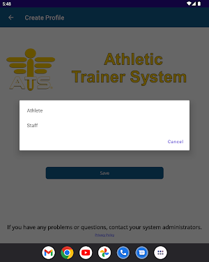Athletic Trainer System (ATS) Screenshot 3