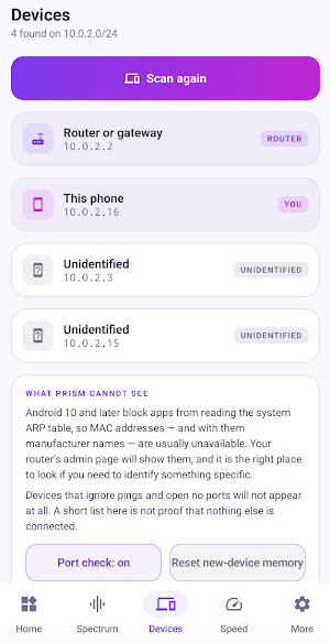 Prism: Wi-Fi Analyzer Screenshot 2