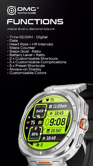 OMG 298 - Fitness Watch Face Screenshot 1