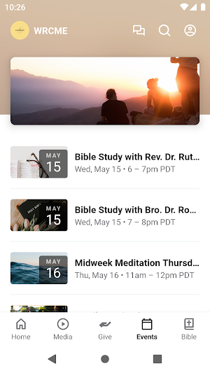Warner Robins CME Church Screenshot 2
