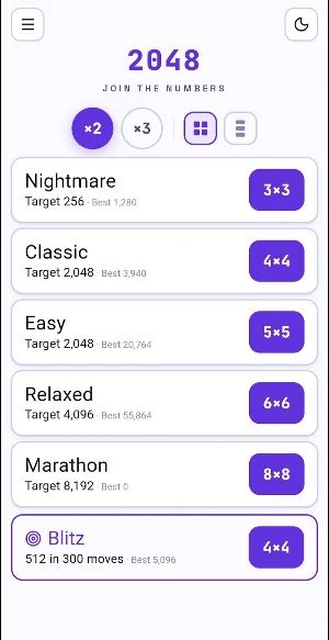 2048 Classic - Original Screenshot 2