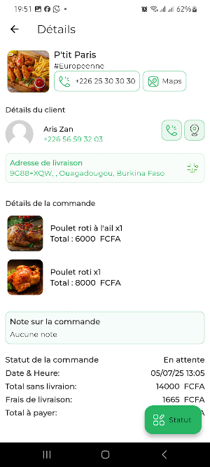 Kolmi Livreur Screenshot 2