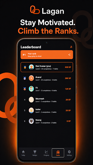 Lagan: AI Habit Tracker Screenshot 0