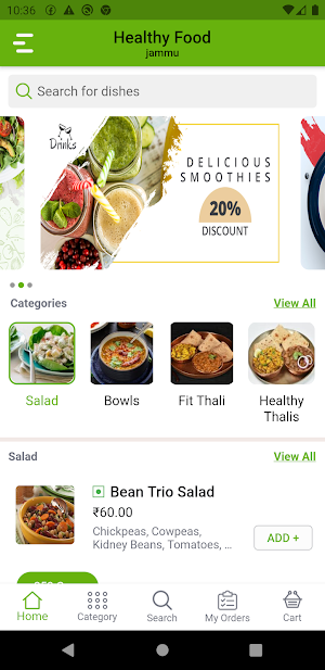 Restro App - Healthy Food Screenshot 1