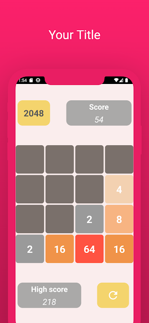 2048 game Screenshot 2