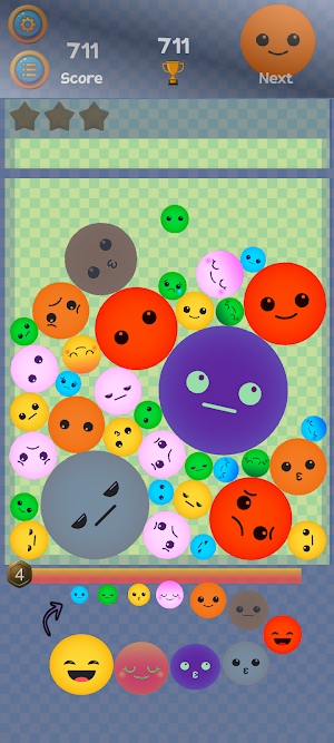 Smile Boom Merge Emoji Puzzle Screenshot 1