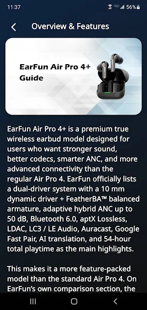 EarFun Air Pro 4+ Guide Screenshot 2