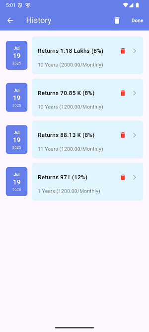 SIP Calculator Pro Screenshot 3
