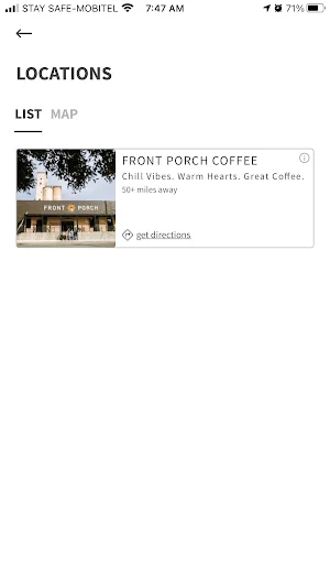 Front Porch Coffee Screenshot 1