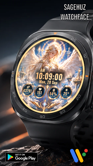 A006 Heaven Angel watchface Screenshot 3
