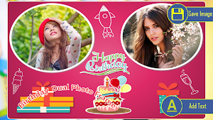 Birthday Dual Photo Frames Screenshot 3