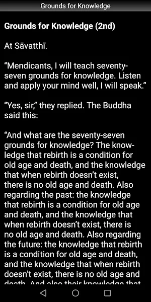 Grounds for Knowledge Buddhism Screenshot 2