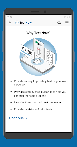 HealthPulse TestNow DASH Screenshot 0