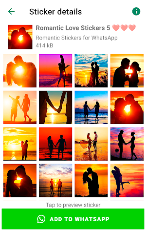 Romantic Stickers for WhatsApp Screenshot 3