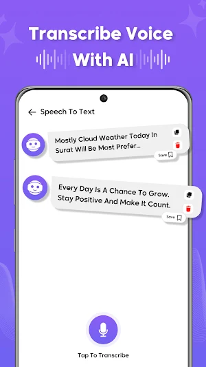 Live AI Transcribe : AI Speak Screenshot 1