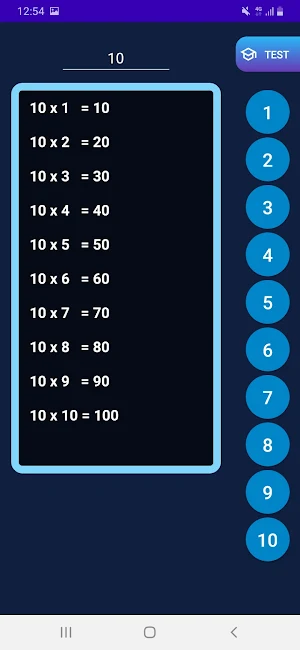 100 Tables Screenshot 3