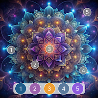 Mandala Color by Number