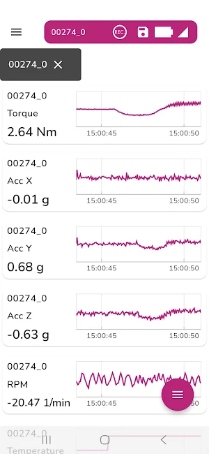 R+W Sensor App Screenshot 1