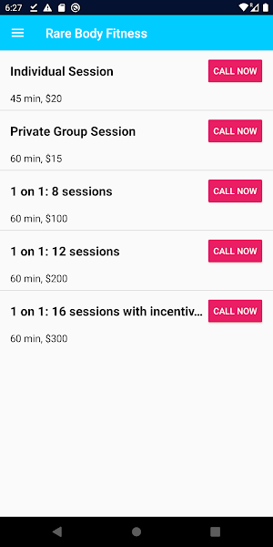 Rare Body Fitness Screenshot 2