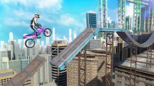 Bike Stunts 3D - Rooftop Challenge Screenshot 0