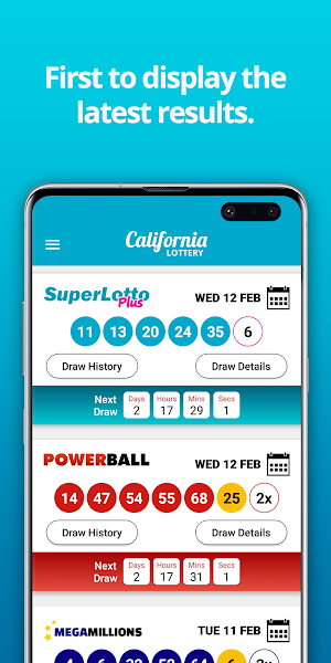 California Lottery Results Screenshot 0