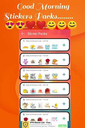 Good Morning Sticker for Whatsapp -😊WAStickerApps Screenshot 1