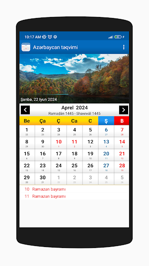 Azərbaycan Təqvimi 2024 Screenshot 1