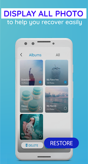 Photo Recovery App – Restore all deleted images Screenshot 3
