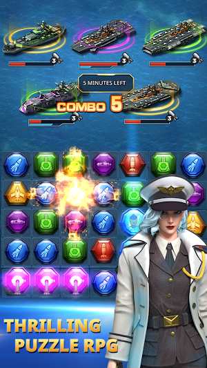Warship Battle & Puzzles Screenshot 0