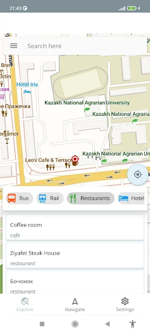 Almaty Kazakhstan Offline Map Screenshot 0