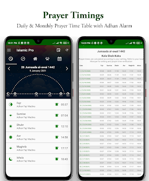 Islamic Pro - Holy Quran, Prayer Timings, Tasbeeh Screenshot 1