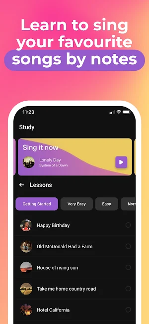 Vocaberry: Learn to sing Screenshot 2