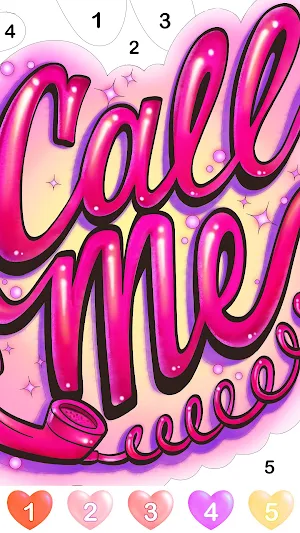 Graffiti Quote Color by number Screenshot 3