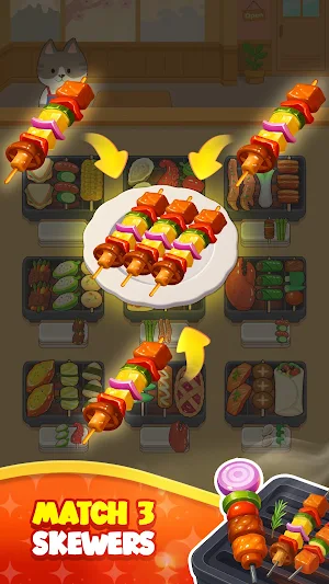 Grill Sort Cooking Sizzle Screenshot 1