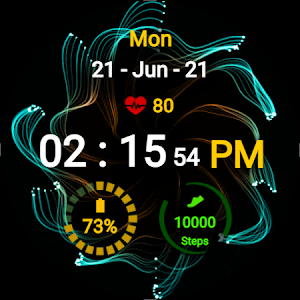 Spiral Flower Watch Face Screenshot 1