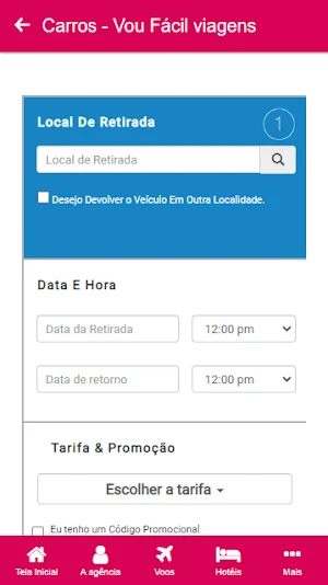 Vou Fácil viagens Screenshot 2