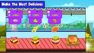 Burger Cooking Factory: Kitchen Chef Game Screenshot 1