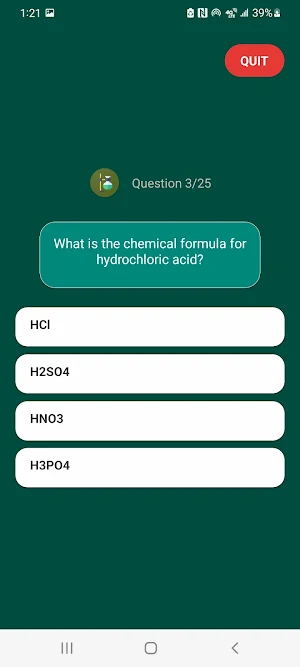 Science Quiz Screenshot 0