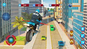 US Police Flying Bike Robot Simulator Screenshot 0