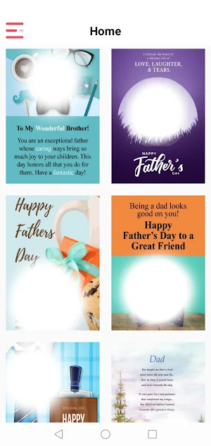 happy fathers day photo frame Screenshot 1