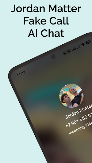 Jordan Matter Fake Call Chat Screenshot 0