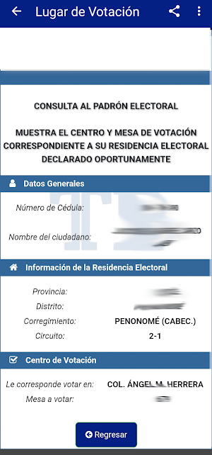 Lugar de Votación Panamá Screenshot 2
