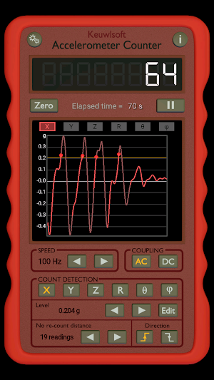 Accelerometer Counter Screenshot 3