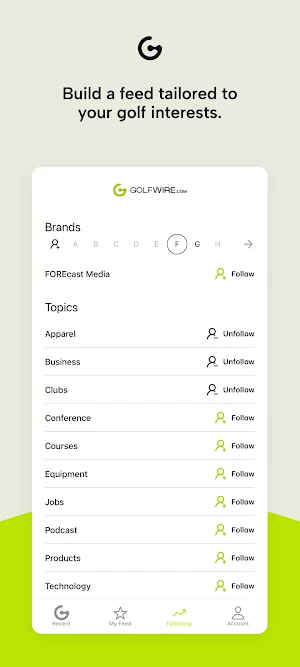 GolfWire.com Screenshot 3