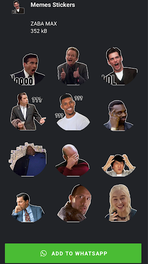 Animated Meme Stickers For Wha Screenshot 1