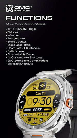 OMG 326 - Digital Watch Face Screenshot 1