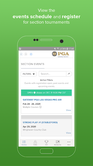 Gateway PGA Section Screenshot 1